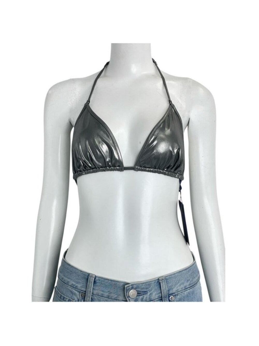 Louis Vuitton 2022 Swimsuit Biggini Top Silver